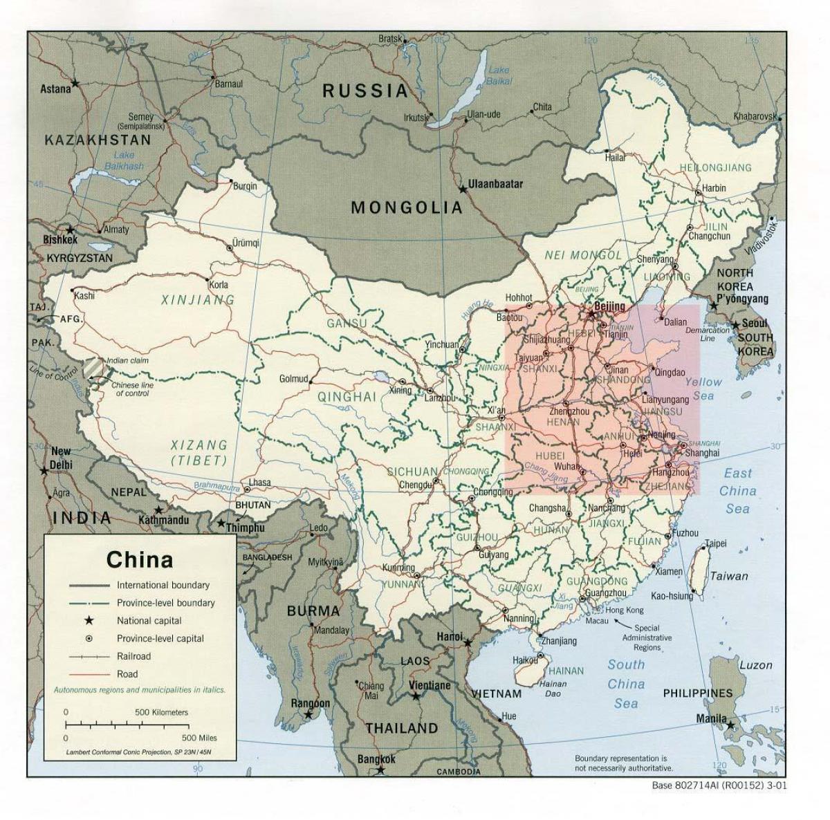 harta câmpia Chinei de nord