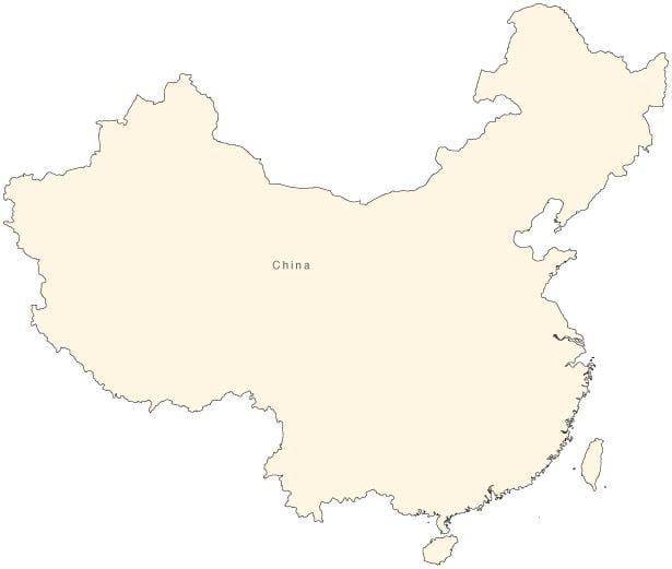 China simplu hartă