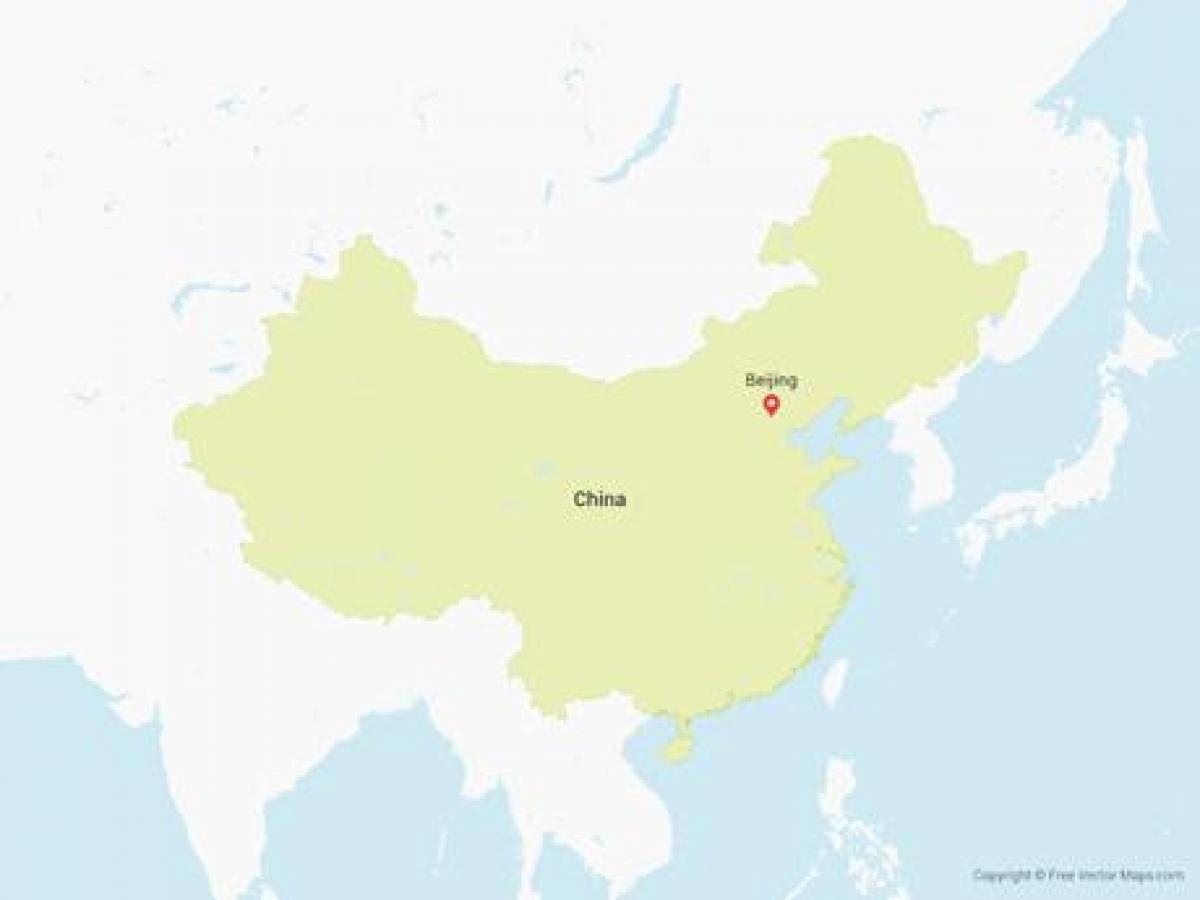 harta vector din China