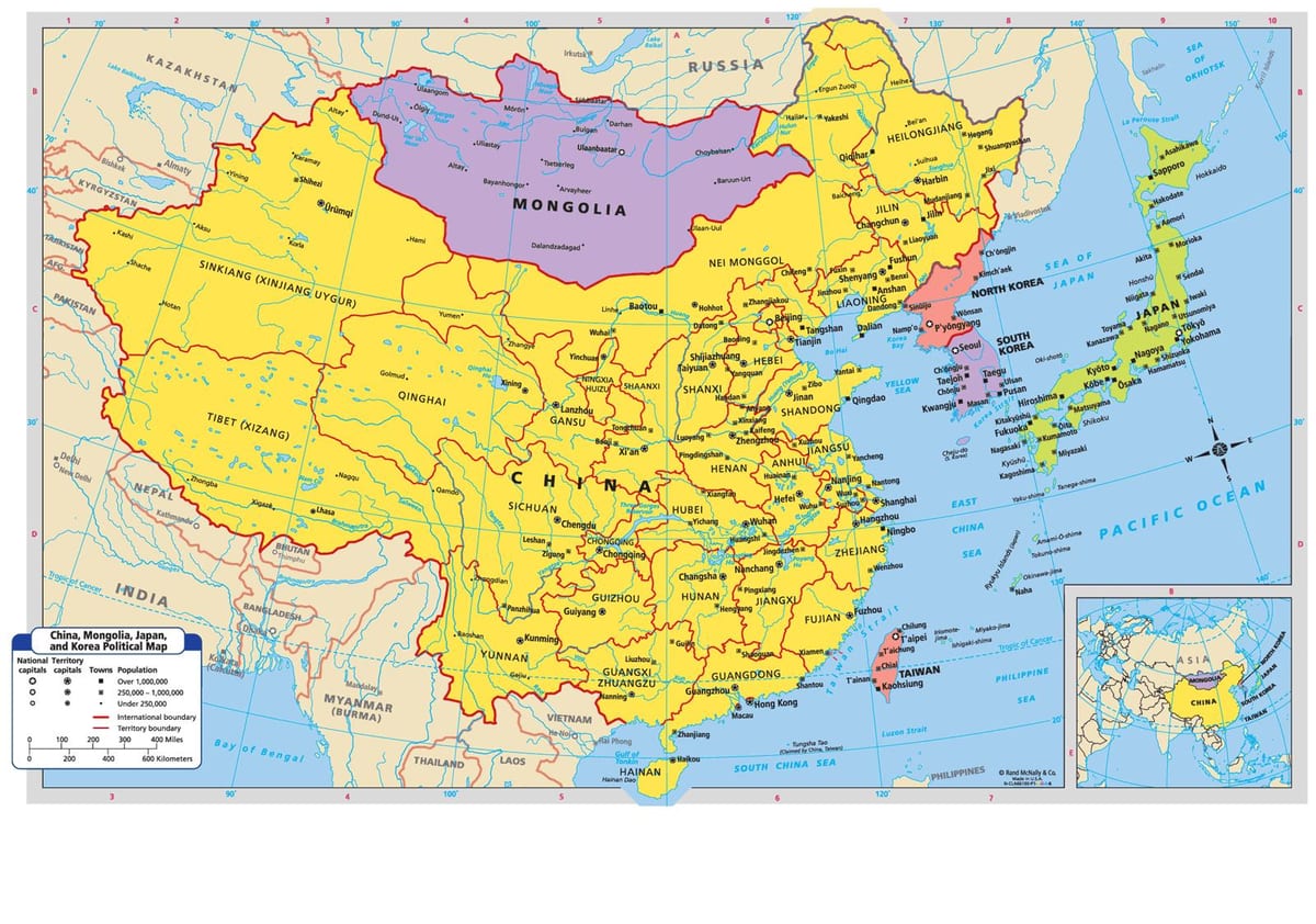 harta pentru China