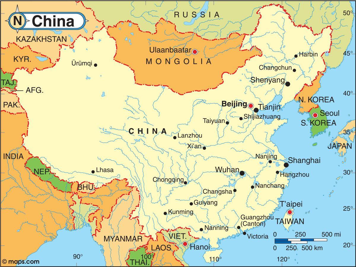 China southern zbor hartă