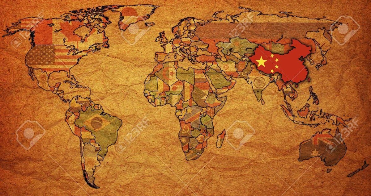 China veche hartă