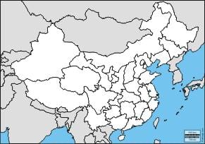 hartă goală China