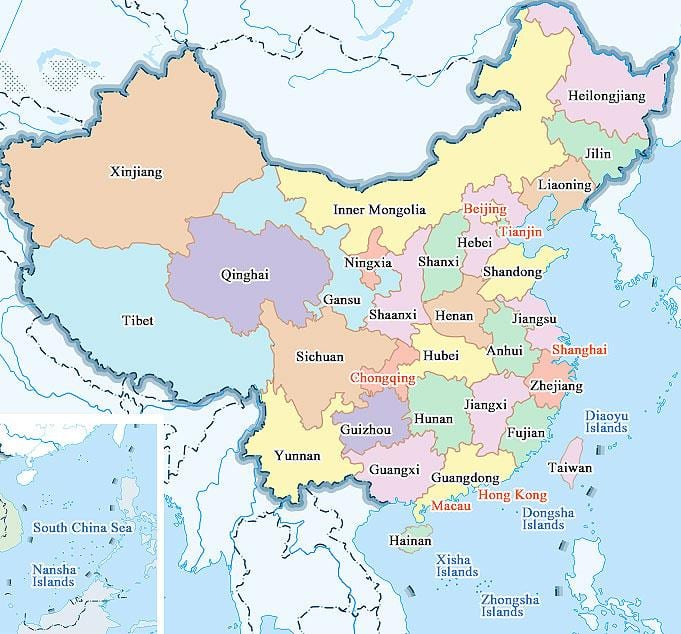 harta China