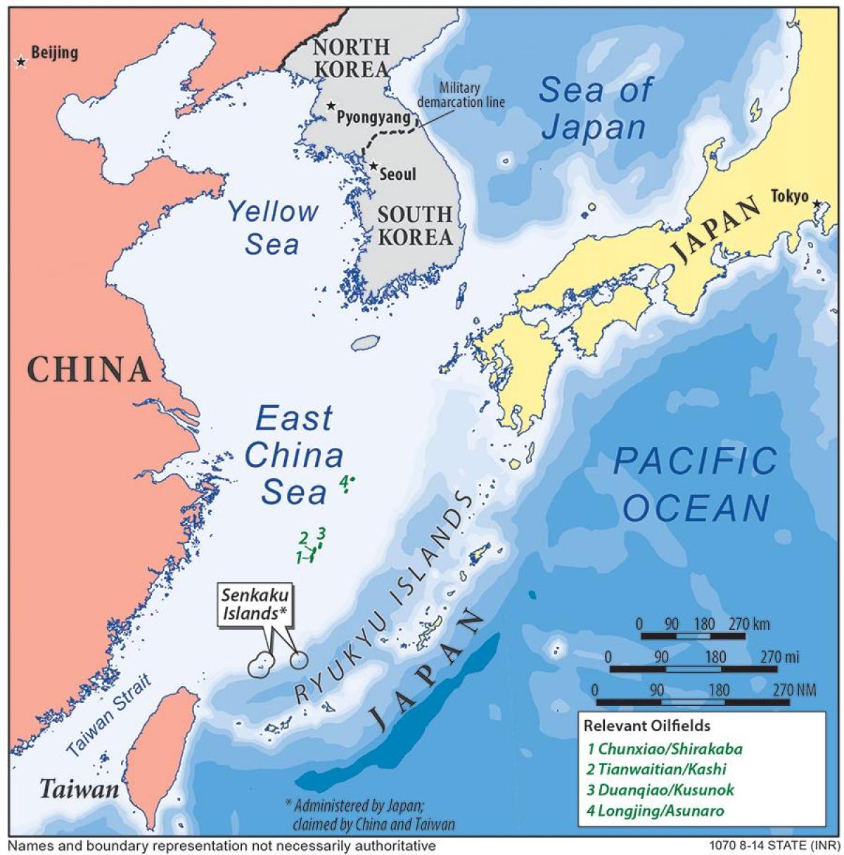 harta din marea Chinei de est