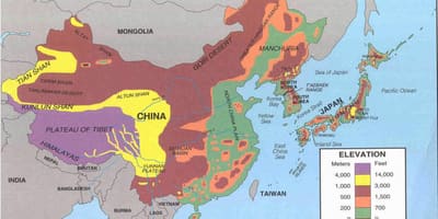 Harta China desert