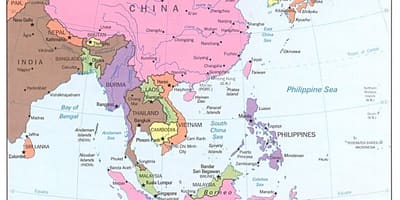 Harta Chinei de est traseu