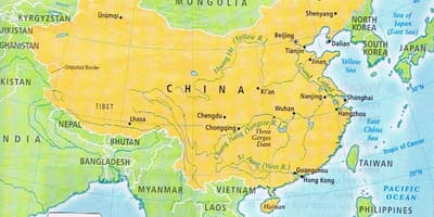 Harta Chinei de frontieră