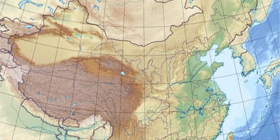 Hartă în Relief din China