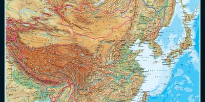 Hartă topografică China