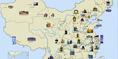 Harta turistică China