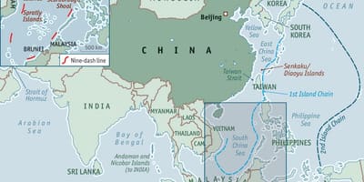 Harta insulele din China