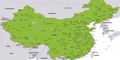 China orașe hartă