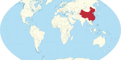 China în lume hartă