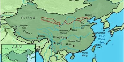 Harta China marele zid