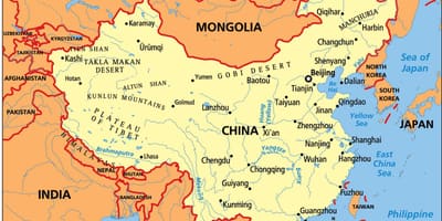 China hartă politică