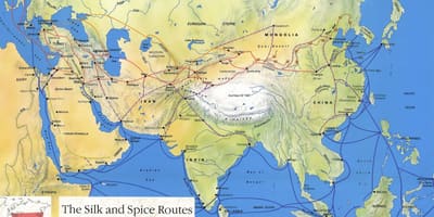 Silk road China hartă
