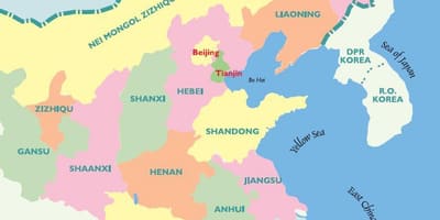Harta Chinei de est