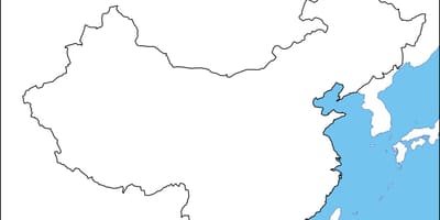 China hartă goală