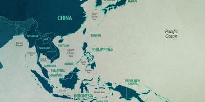 Harta regiunea mării Chinei de sud