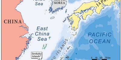 Harta din marea Chinei de est