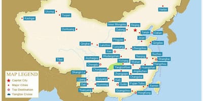 Harta orase din china