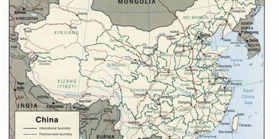 China hartă tipărit
